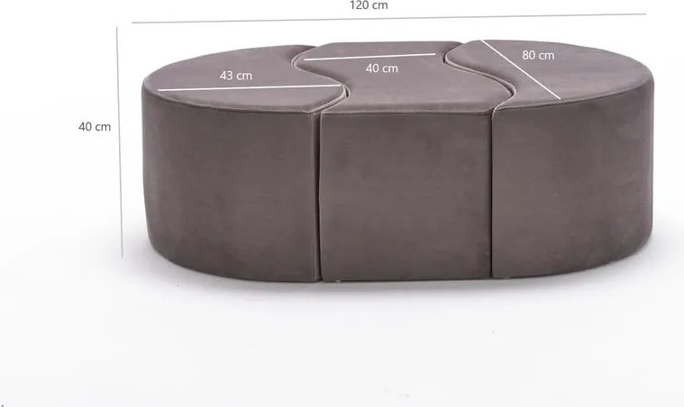 Sgabello grigio Alya - Artie