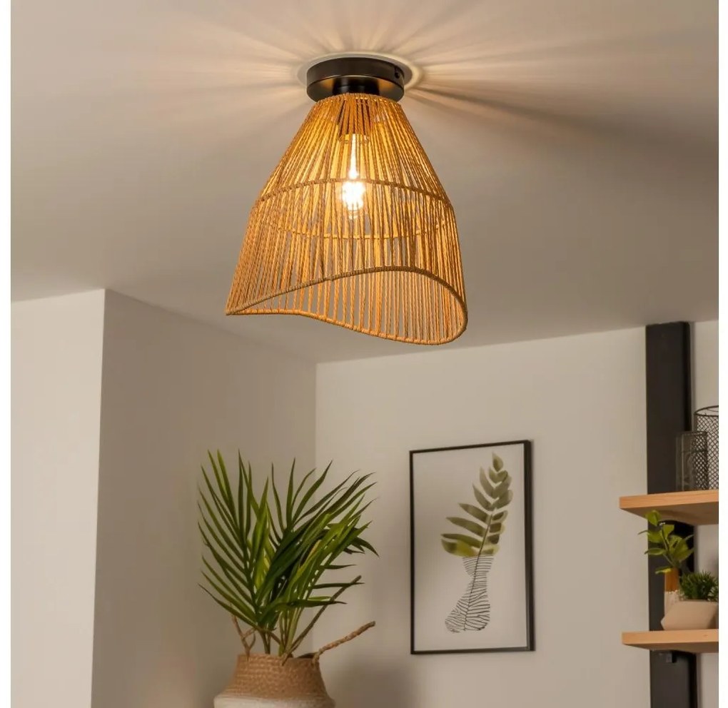 Brilagi - Plafoniera LED CERIA BOHO 1xE27/40W/230V Ø 30 cm marrone