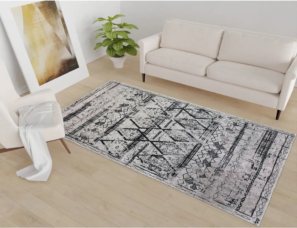 Tappeto grigio lavabile 80x150 cm Vintage Orient – Vitaus