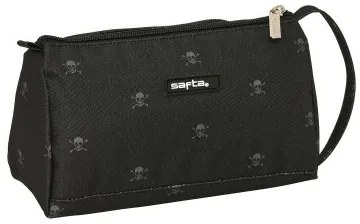 Astuccio per la Scuola con Accessori Safta California Nero 20 x 11 x 8.5 cm (32 Pezzi)