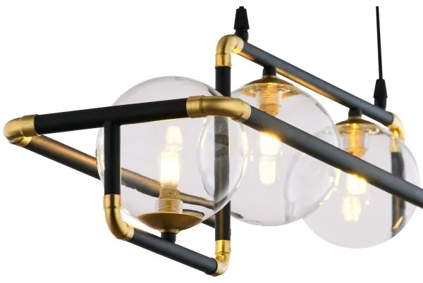 Jupiter 1982 - Lampadario a sospensione con filo ZAFRA 4xG9/10W/230V nero