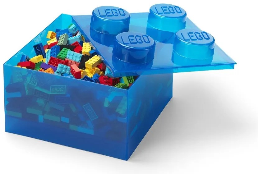 Scatola per bambini blu in plastica 25x25x18 cm – LEGO®