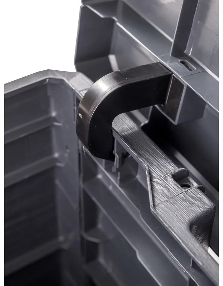 Cassetta portaoggetti da giardino grigio scuro Woodys - Toomax