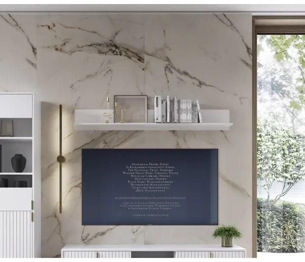 Mensola da parete FLOP bianca