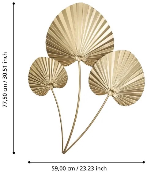 Eglo 426011 - Decorazione da muro CHIKUMA 77,5x59 cm oro