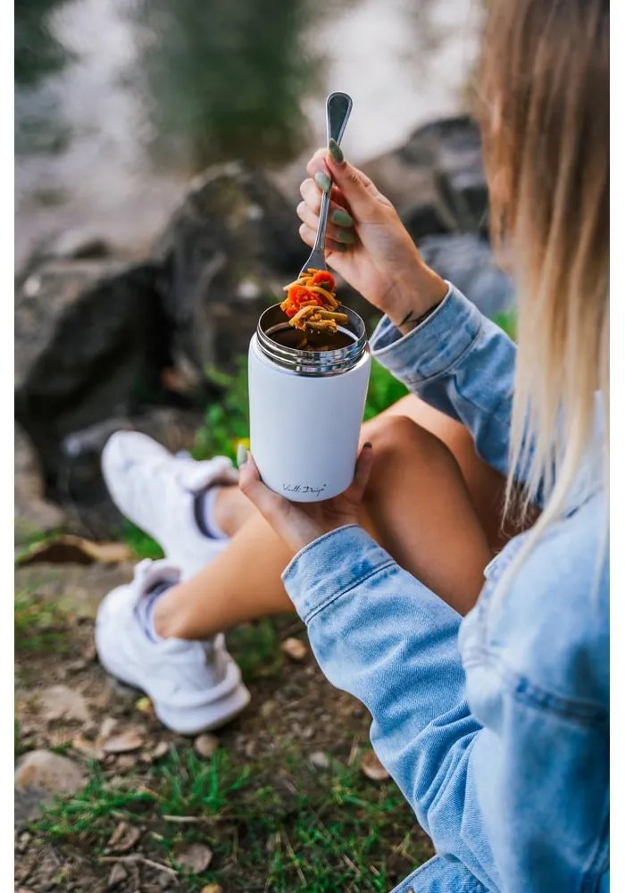 Termos da viaggio bianco per il pranzo Fuori, 500 ml - Vialli Design