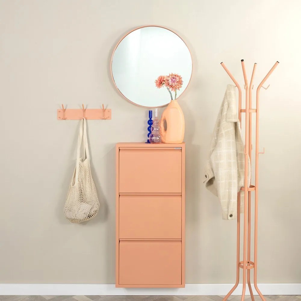 Attaccapanni da parete color salmone in metallo 40 cm Fusion – Spinder Design