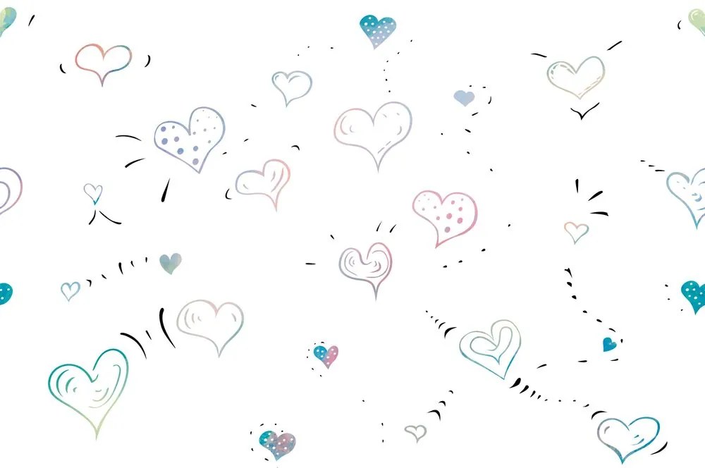 Carta da parati – Cuori pieni d'amore