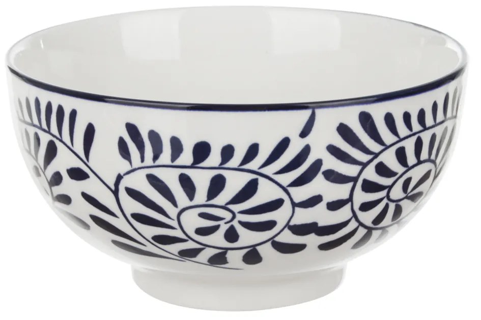 Ciotola in ceramica decori blu orientali 16x9 cm Sushiko