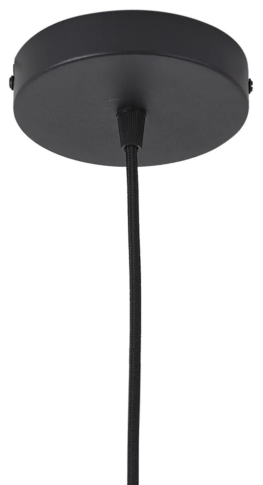 Lampada a sospensione moderna nera 50cm 3 luci - Drum Duo