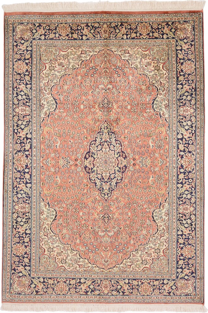 Cashmere Silk Tappeto orientale 180 x 130 (Indian) Annodato A Mano