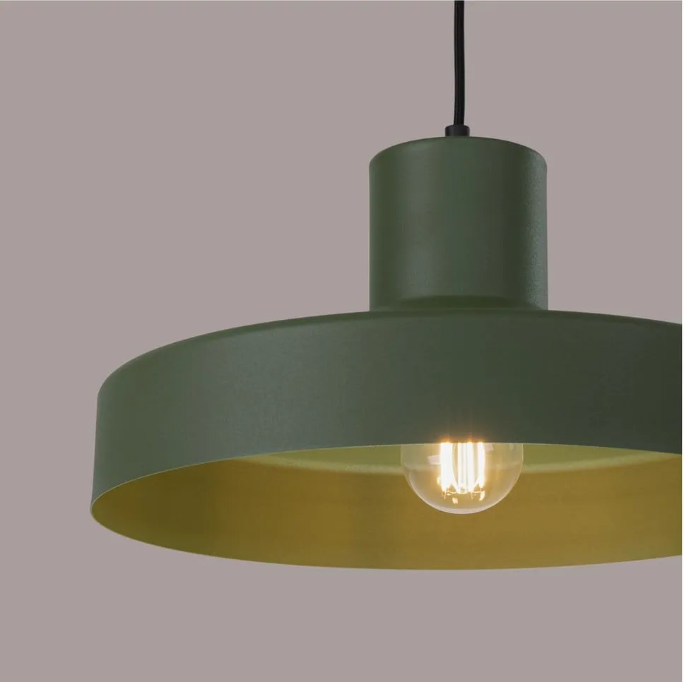 Lampadario verde ø 35 cm Vito – Sollux