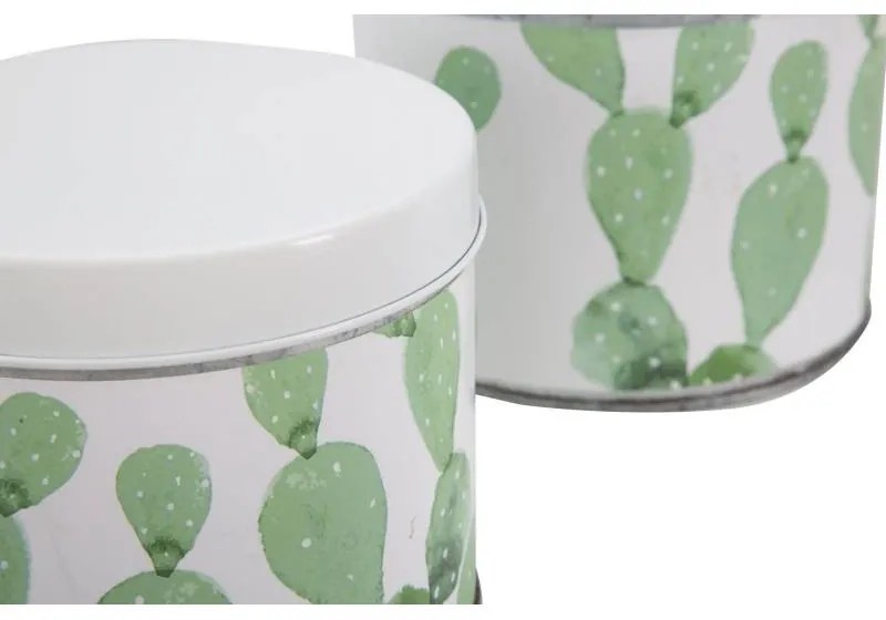 Cofanetti In Latta Cactus Set 3 Pz Cm   15X13,5-14X11,5-12,5X10