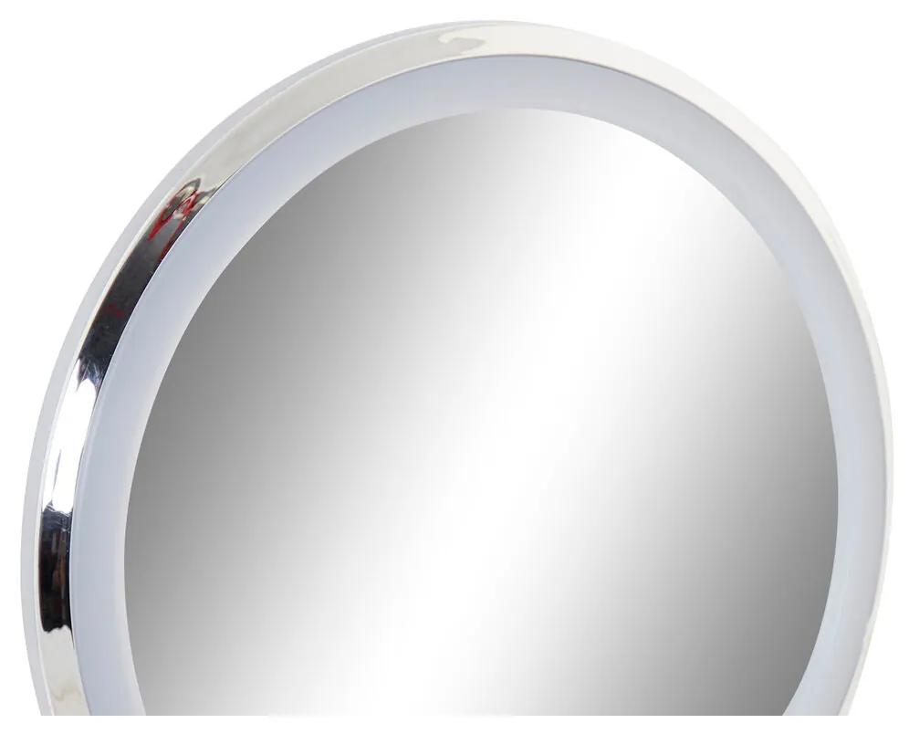 Specchio Ingranditore con LED DKD Home Decor Argentato Metallo (20 x 11 x 37 cm)