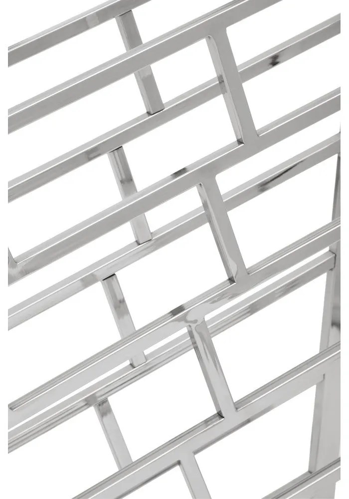 Portabottiglie in metallo argento lucido per 24 bottiglie Barolo - Premier Housewares