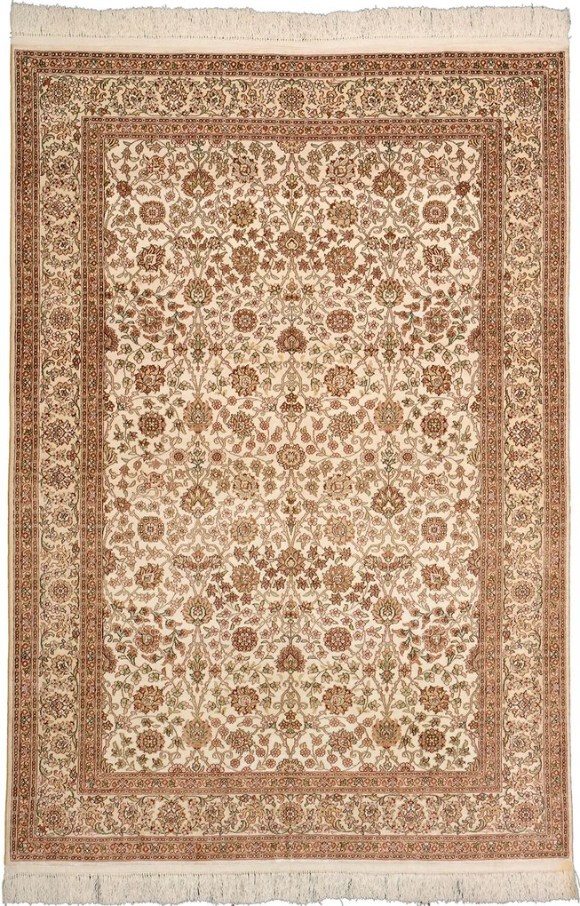 Hereke Tappeto 130 x 190 Beige (Cina) Annodato A Mano