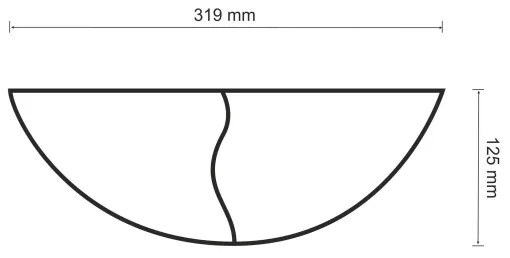 Applique FALA 1xE14/12W/230V gesso/bianco