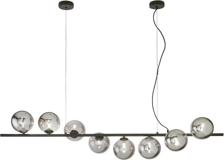 Lampadario Glamour Honey nero paralume nero 8x G9 LUCE AMBIENTE DESIGN