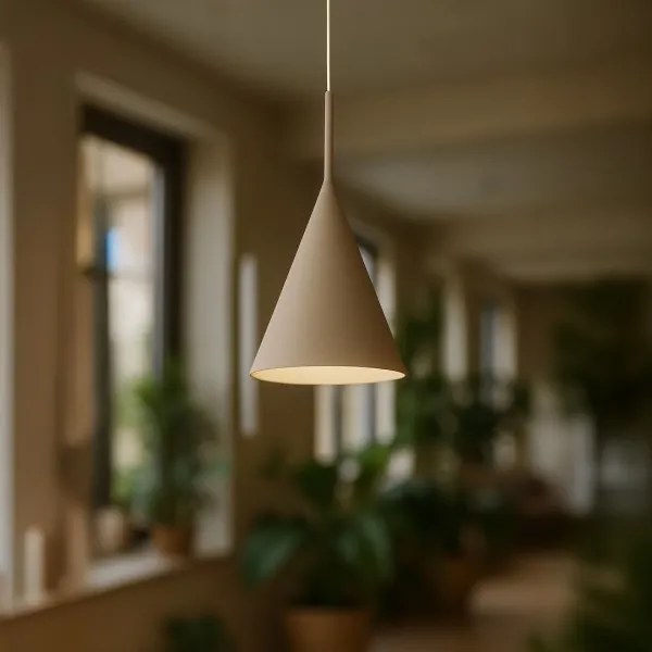 Lampada a sospensione su cavo CAPITAL 1xGX53/15W/230V Ø 17 cm taupe