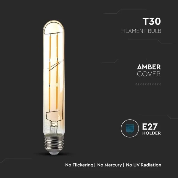 Lampadina LED FILAMENT T30 E27/6W/230V 2200K