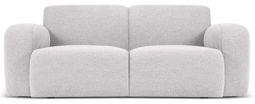 Divano in tessuto bouclé grigio chiaro 170 cm Molino - Micadoni Home