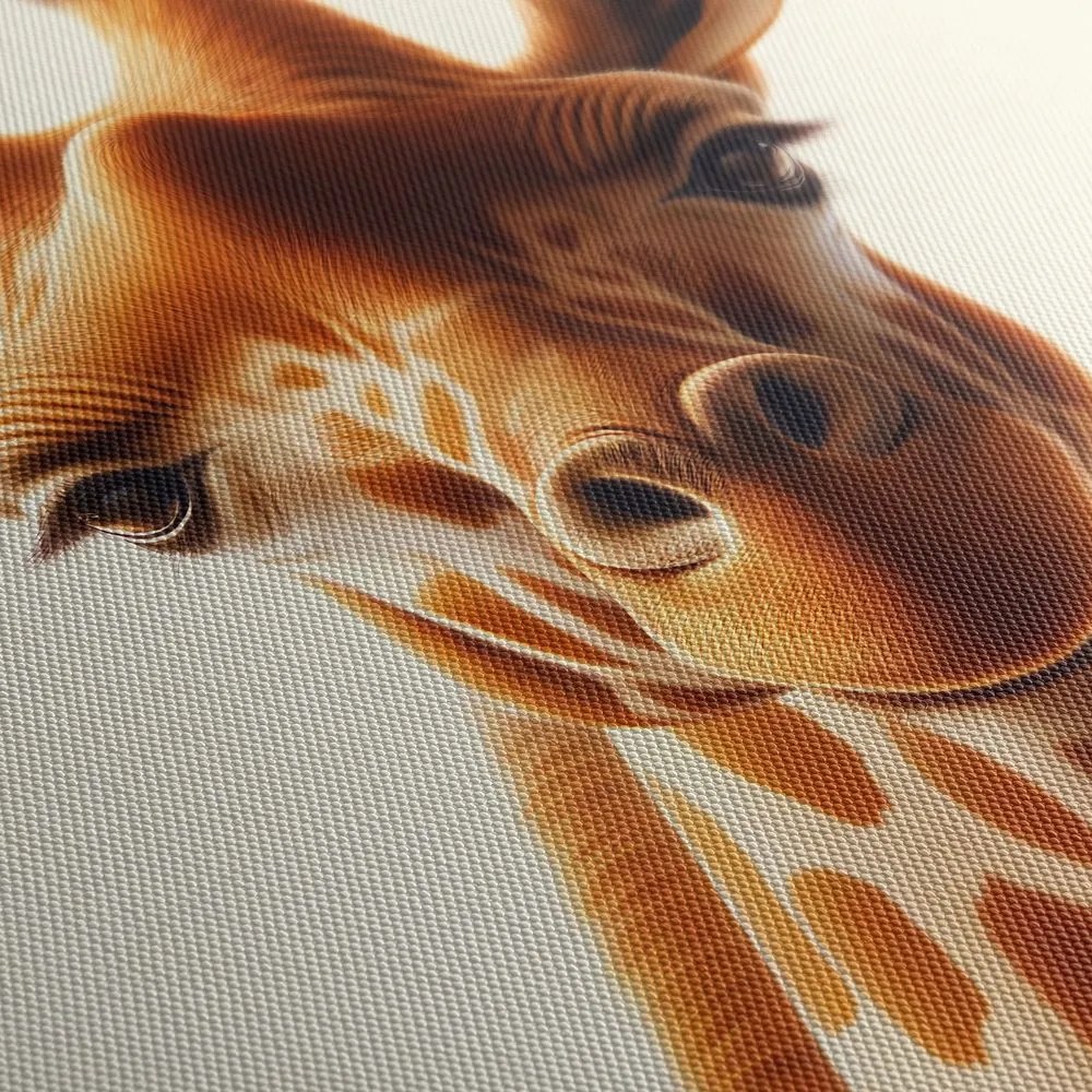 Quadro su tela – Ritratto animale di giraffa