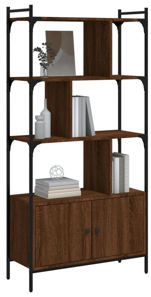Libreria ante rovere marrone 76,5x30x154,5 cm legno multistrato