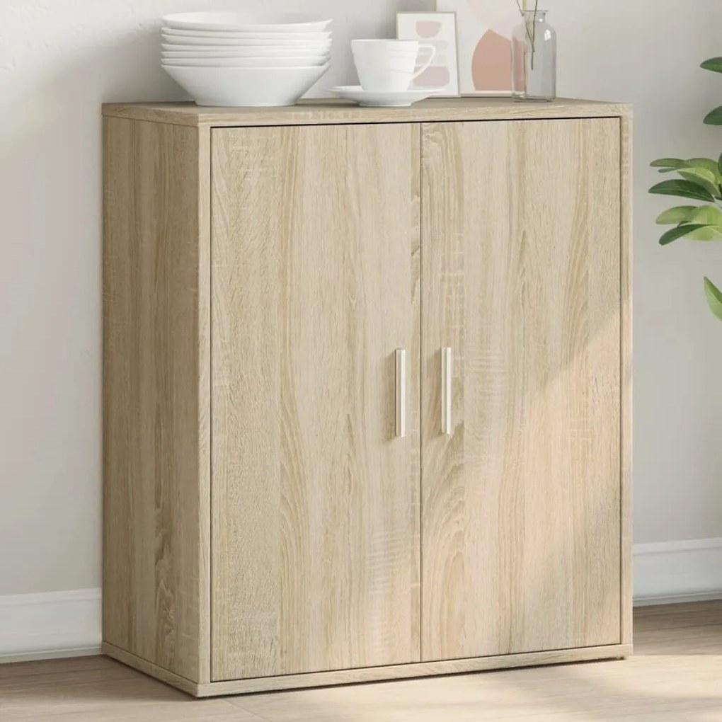 Credenza Rovere Sonoma 60x31x70 Cm İn Legno Multistrato /