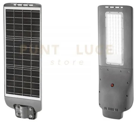 Faro solare stradale led aureus antracite 20w 1600lm 3000k con pann...