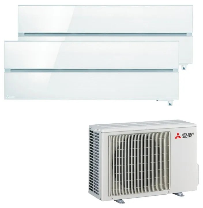 Condizionatore a muro multisplit MITSUBISHI ELECTRIC LN 9 + 12 21000 BTU classe raffreddamento A+++, bianco