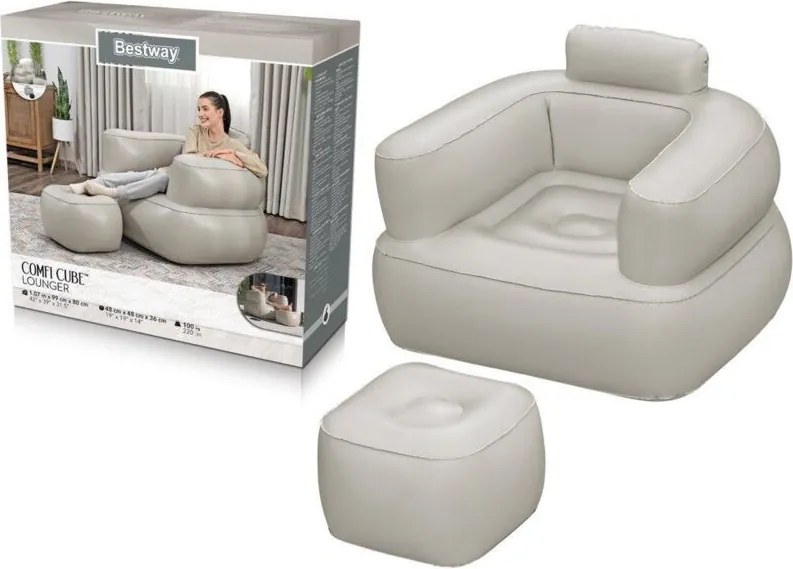 Bestway 75137 Poltrona Gonfiabile Multicolore 107x99 cm