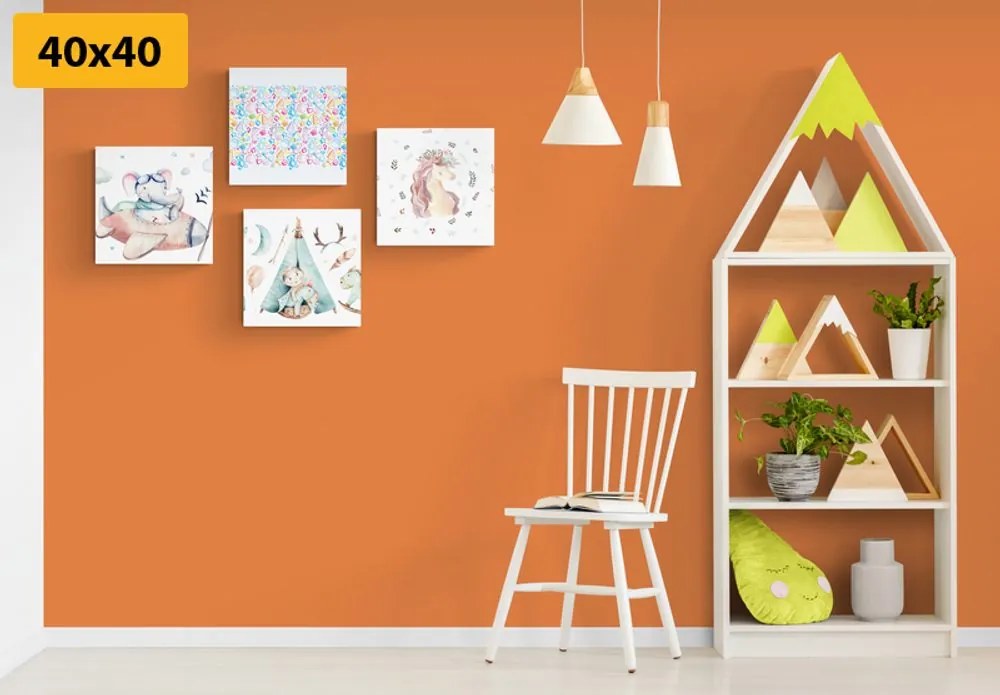 Set di quadri – Per bambini in colori pastello