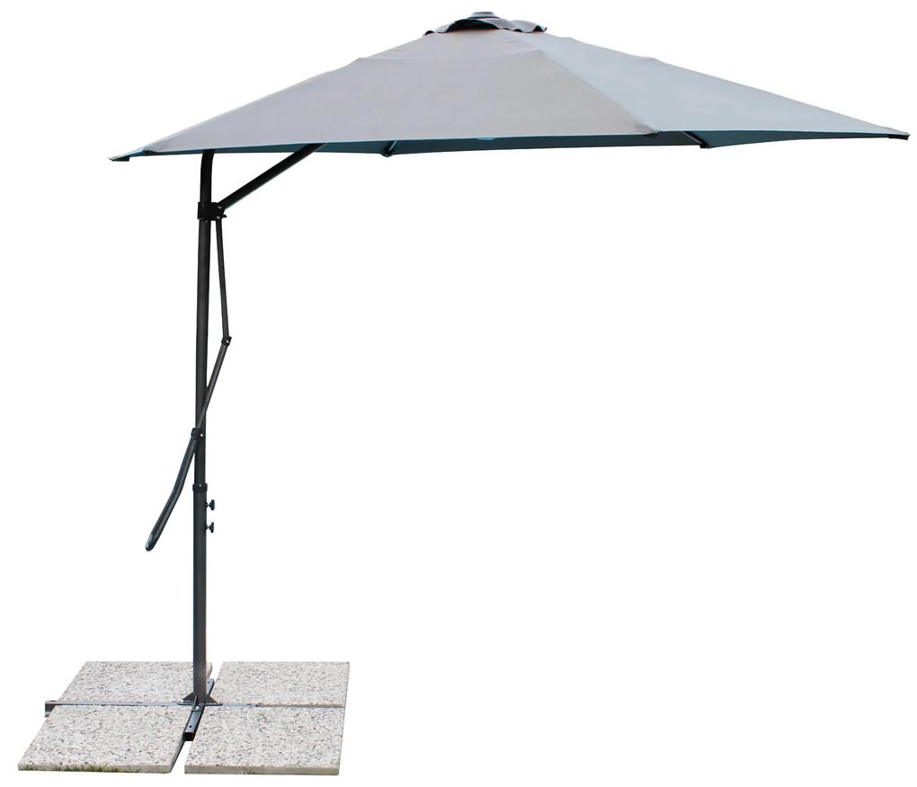 VERSUS - ombrellone da giardino 2,5x2,5 decentrato