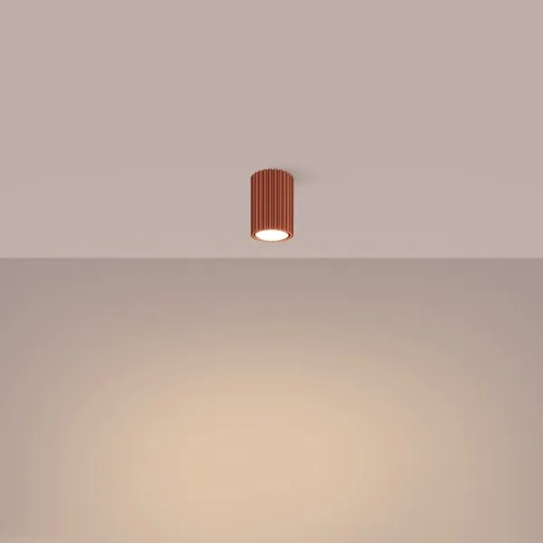 Sollux SL.1625 - Faretto KARBON 1xGU10/10W/230V 10 cm rosso