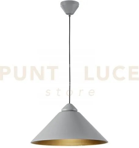 Lampadario a sospensione bigbang grigia e oro 1 luce attacco e27 49...