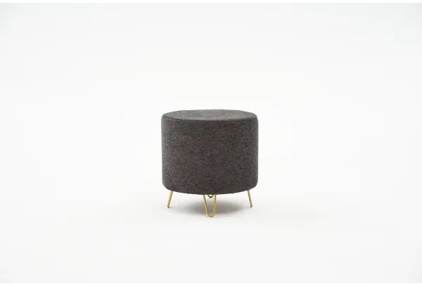 Pouf NANI, diam. 40 cm, antracite