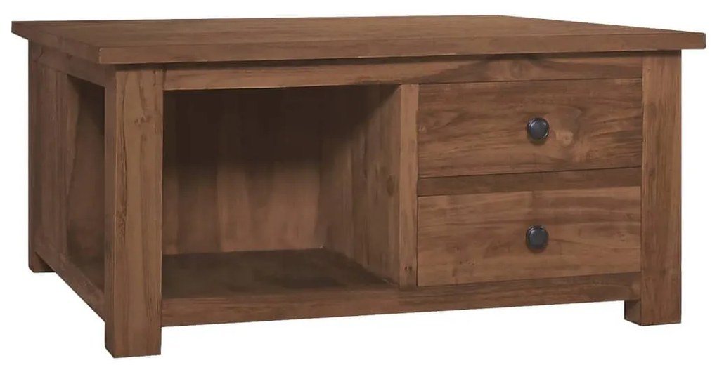 Tavolino da caffè 68x68x33 cm in legno massello di teak