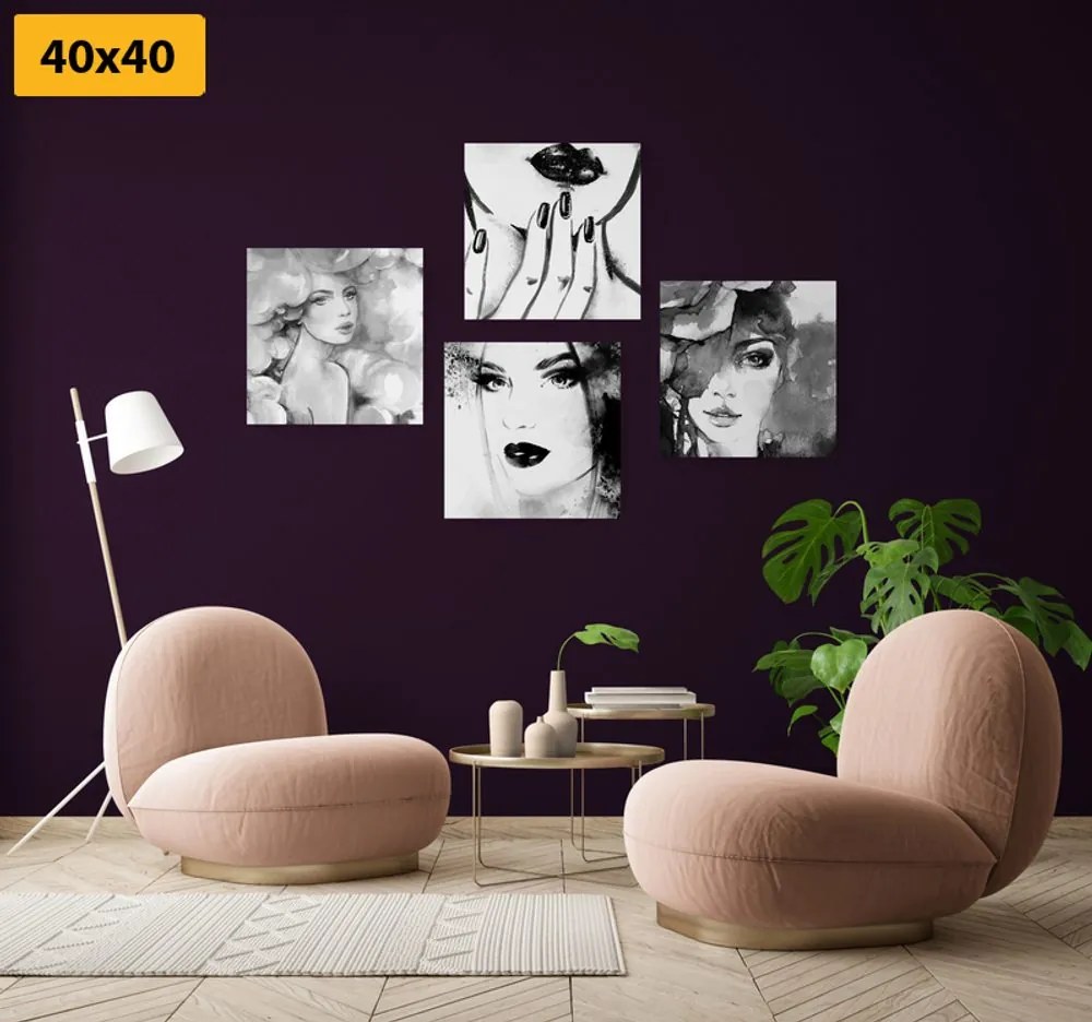 Set di quadri – Eleganza femminile