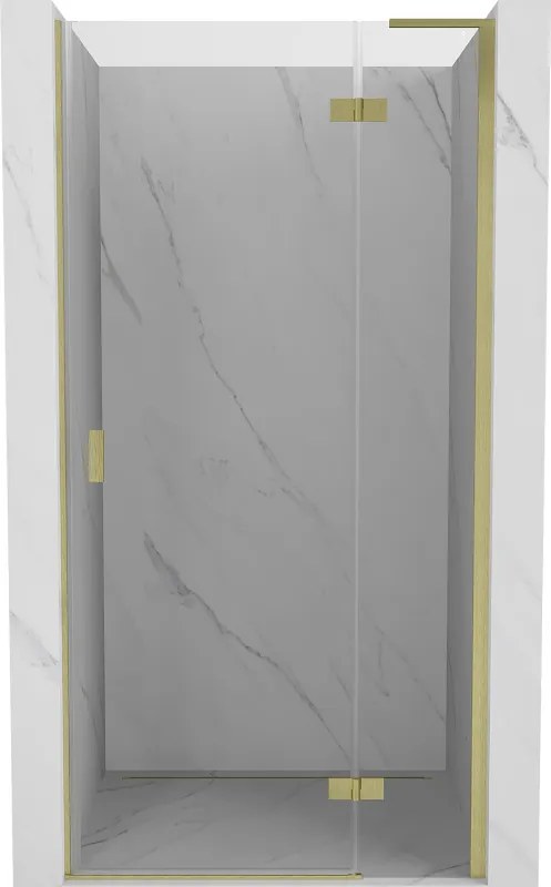 Mexen Mist-H L porta doccia a battente destra 120 cm, trasparente, oro spazzolato - 8A5L-120-000-55-00-P