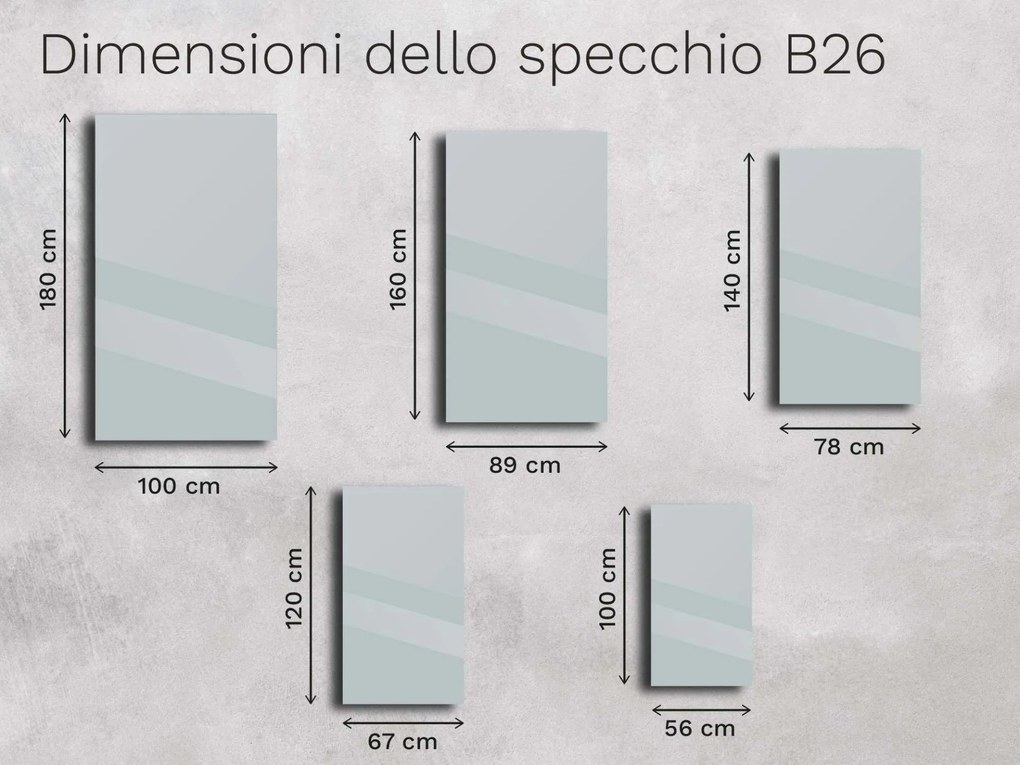 Specchio Base con bisello B26
