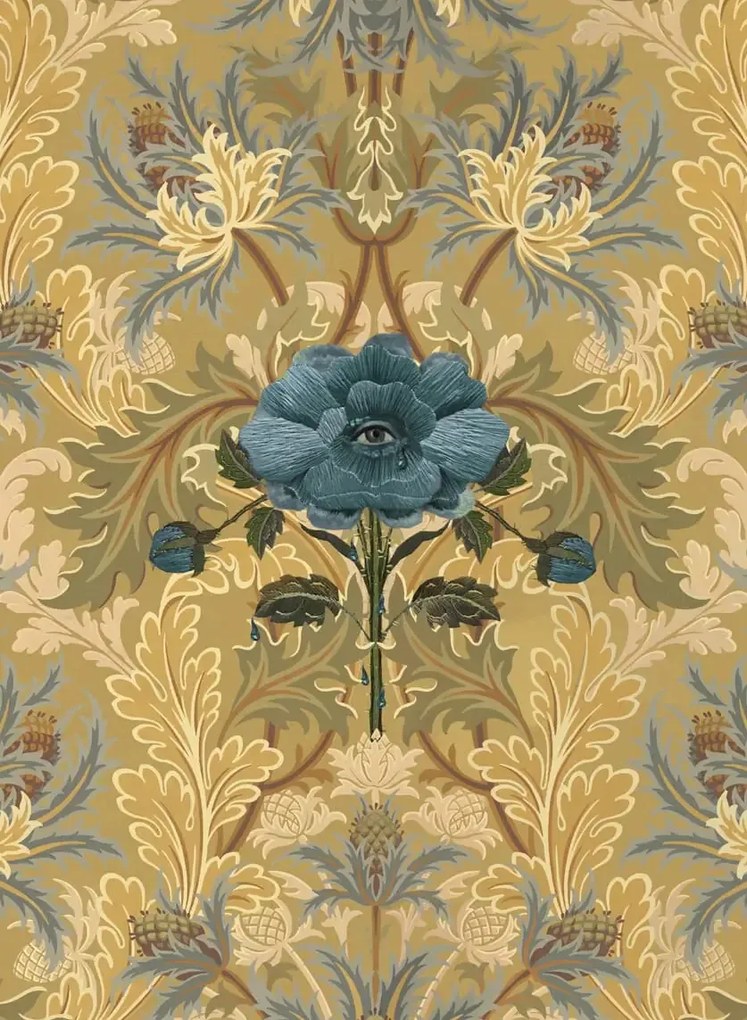 House of Hackney Carta da parati The Blue Rose Weeping - Aurelian