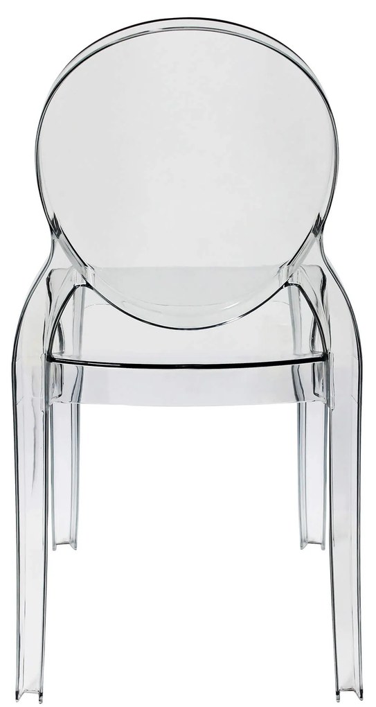 MELODIE - sedia moderna in policarbonato trasparente set da 6