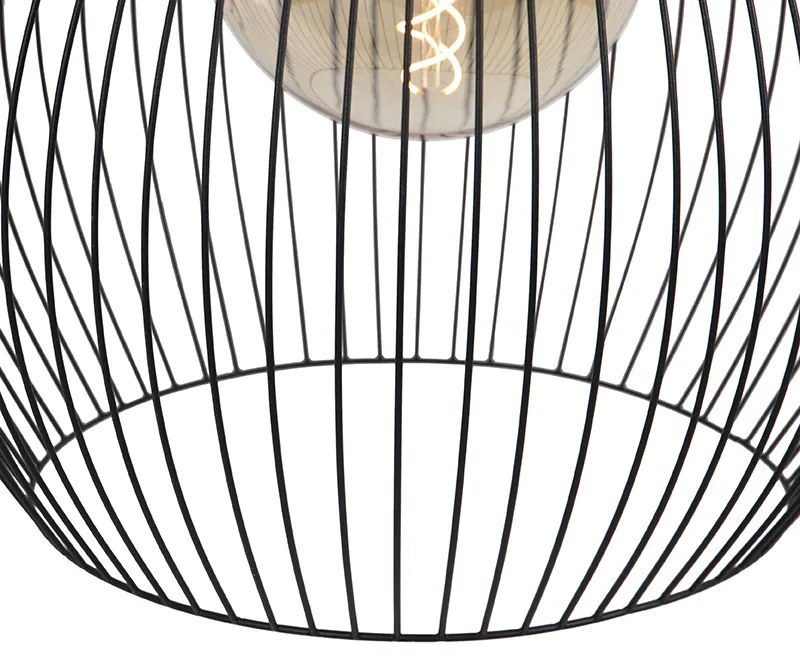 Lampada a sospensione rotonda di design nera 50 cm - Dos