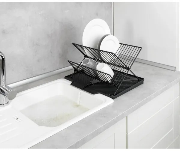 WENKO 54771100 - Scolapiatti NELIA 34x40 cm nero