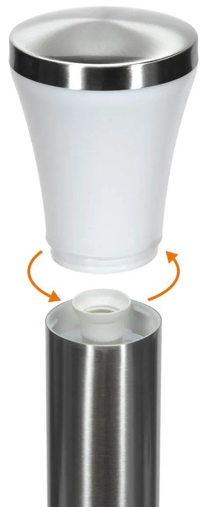 Paletto da Giardino 100cm Acciaio Inox IK06 IP54 E27 Serie DELTA Colore Inox