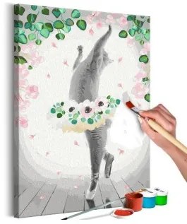 Quadro fai da te - Cat Ballerina