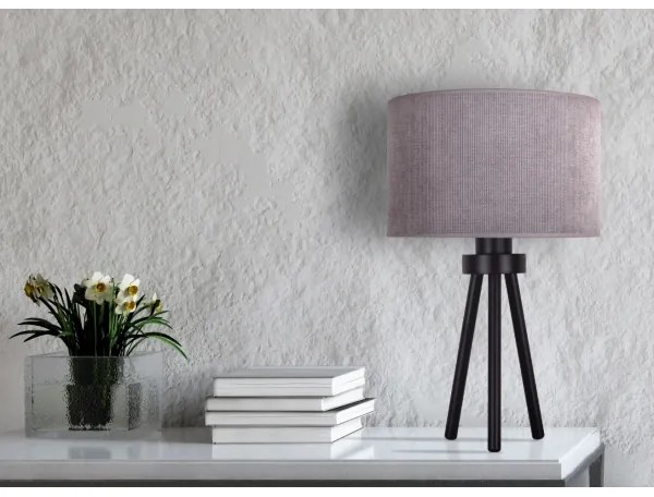 Duolla - Lampada da tavolo LYON 1xE27/15W/230V diametro 30 cm grigio
