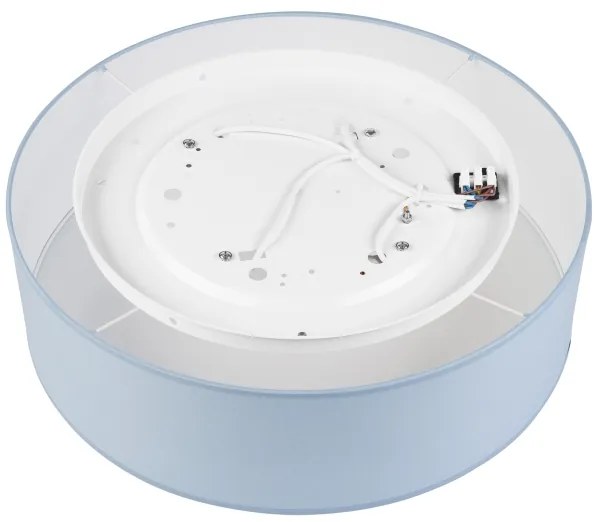 Plafoniera SIRJA PASTEL DOUBLE 4xE27/15W/230V diametro 45 cm blu