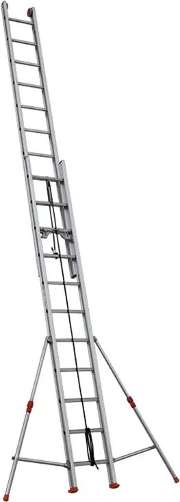 Scala a sfilo FACAL Roller in alluminio 2 rampe da 11 gradini portata massima 150 kg EN 131 per lavori fino a 6.8 m