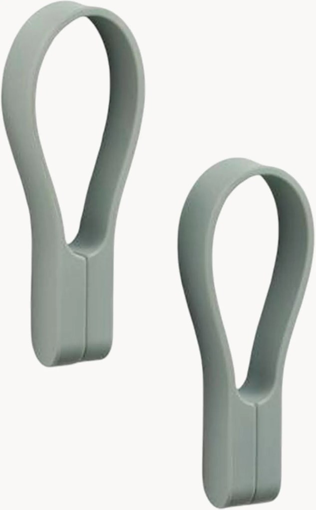 Set di 2 portasciugamani magnetici in silicone Loop